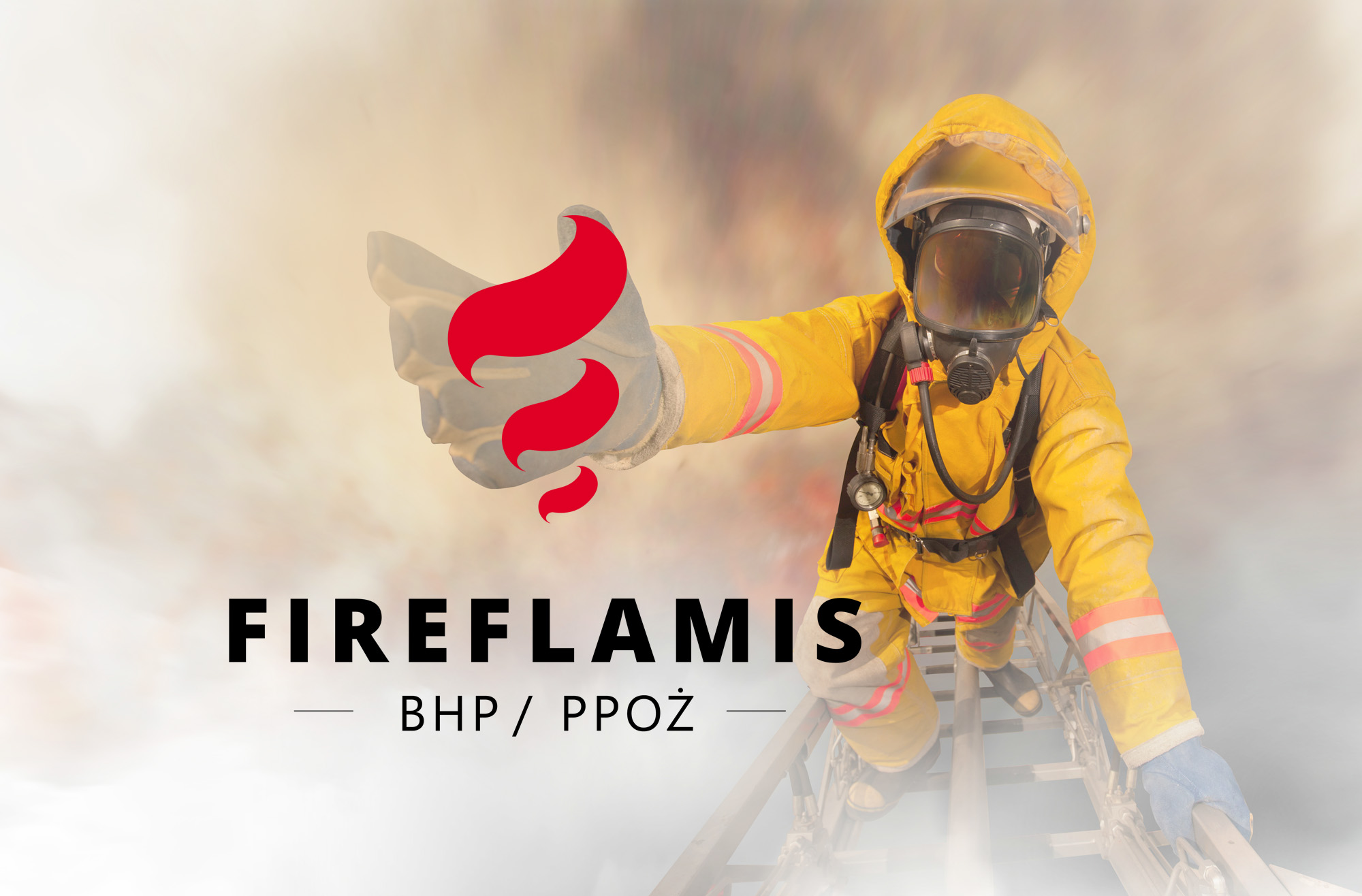 Fireflamis - BHP/PPOŻ - Szczecin. Shadowart projekt logo, reklama, projekt strony internetowej.