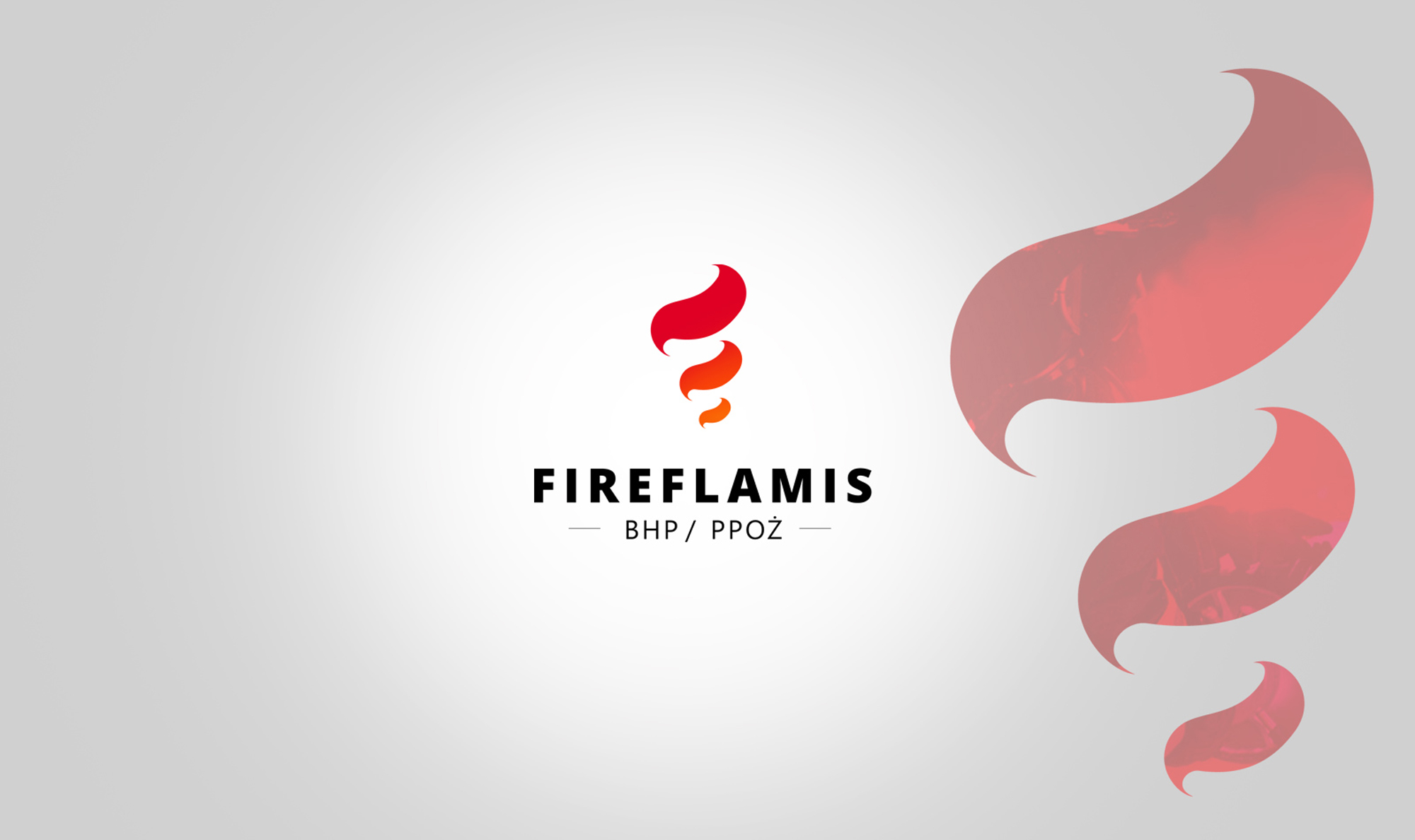 Fireflamis - BHP/PPOŻ - Szczecin. Shadowart projekt logo, reklama, projekt strony internetowej.