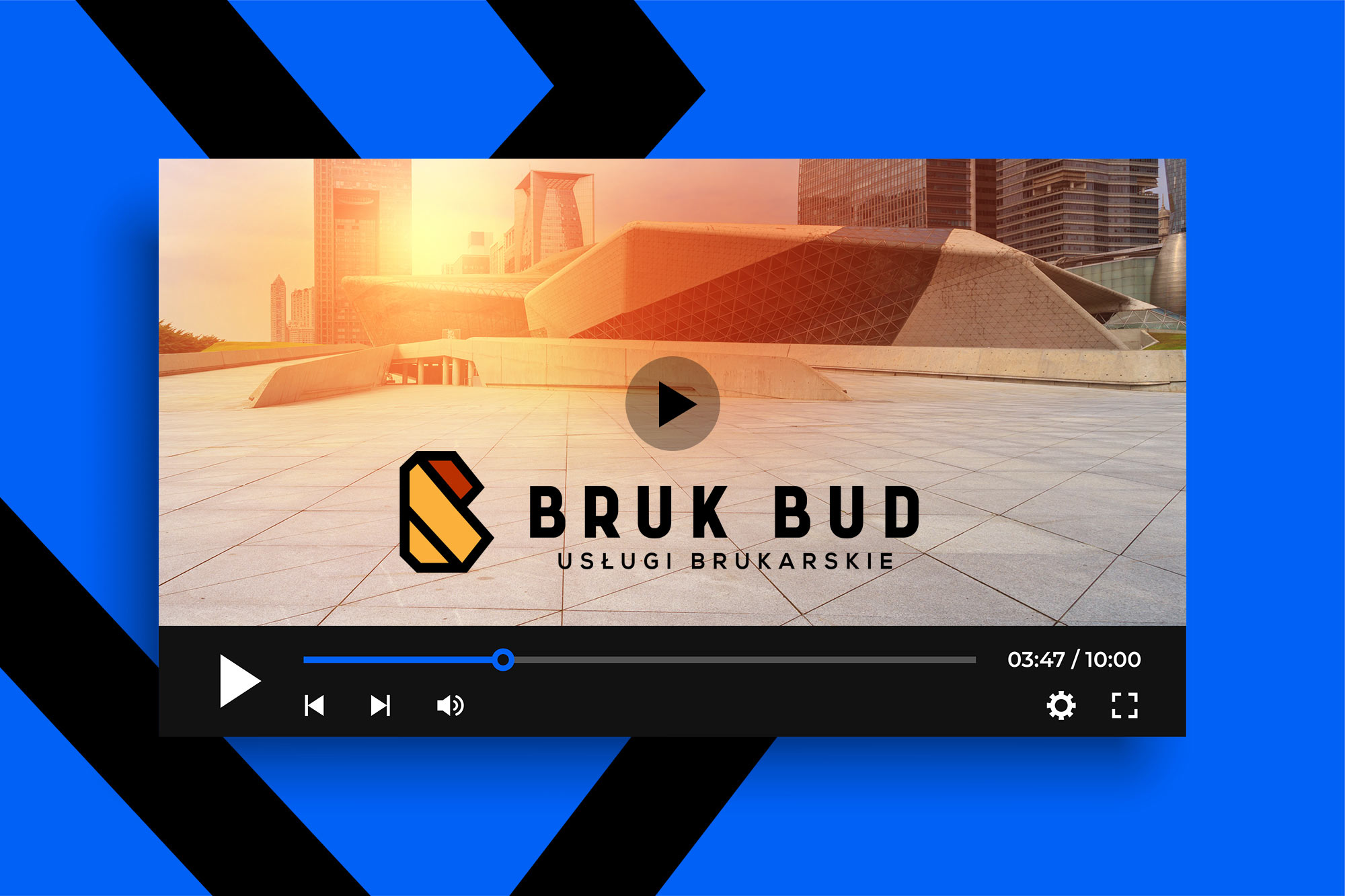 Logo dla firmy Bruk Bud Gryfice. Shadowart